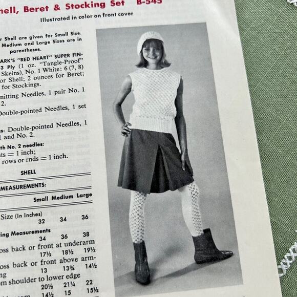 Vintage 1960s Knitting Pattern Book - Teen Fashion Sweaters & Accessories - Picture 5 of 14